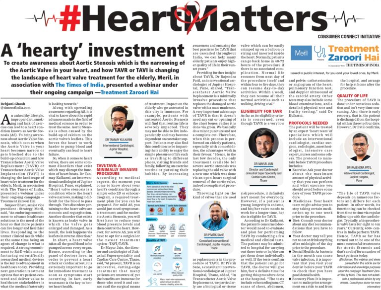 Dr Tanmay Kulkarni - Cardiologist in Pune - Meril Webinar MUMBAI