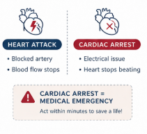 Difference Between Heart Attack and Cardiac Arrest