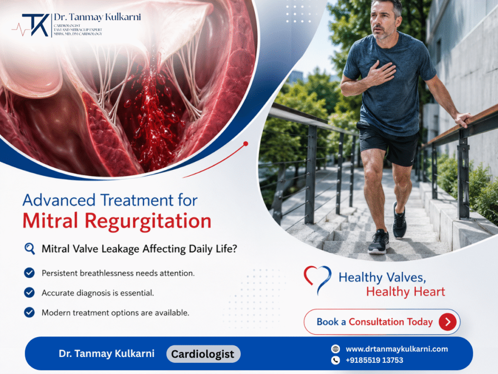 Advanced Treatment for Mitral Regurgitation: Expert Heart Valve Care by Dr. Tanmay S Kulkarni, Best Cardiologist in Pune