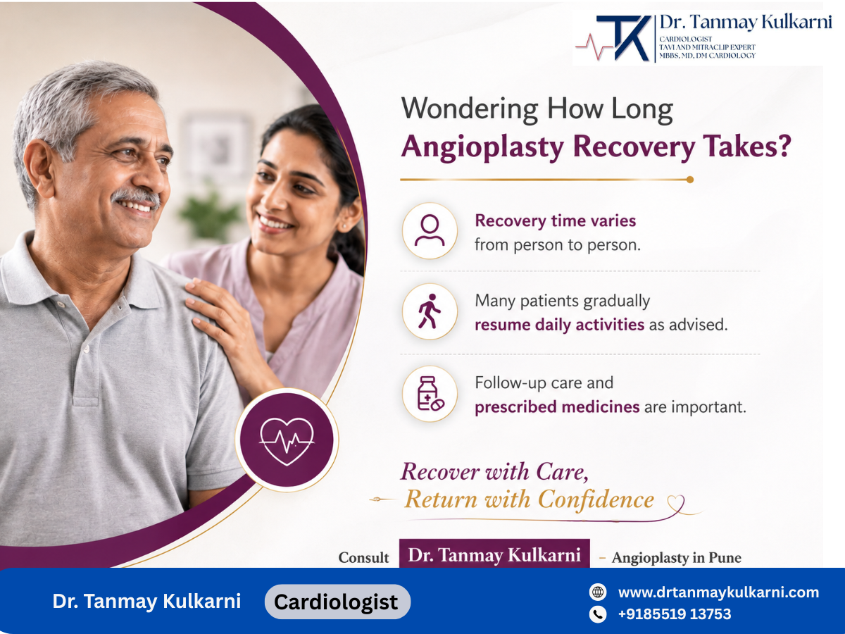 Angioplasty recovery guidance by Dr. Tanmay Kulkarni